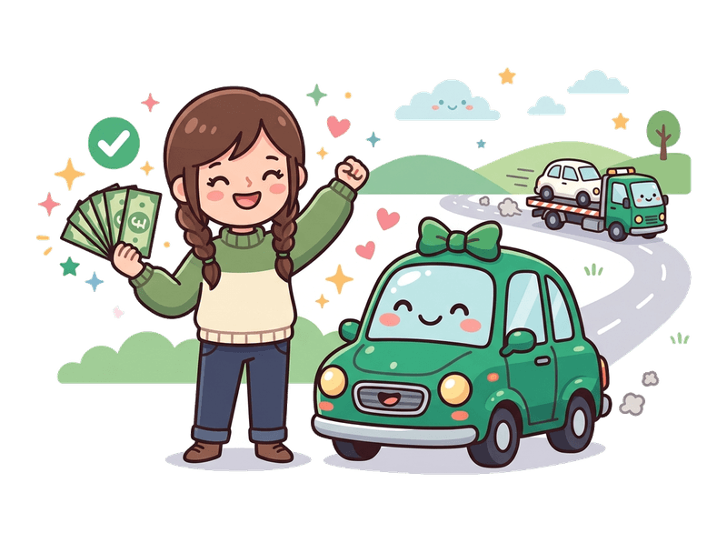 Step 4: Get Paid — Bank transfer on collection in Camberwell. No waiting, no chasing. The money is yours before we drive away with your old car.